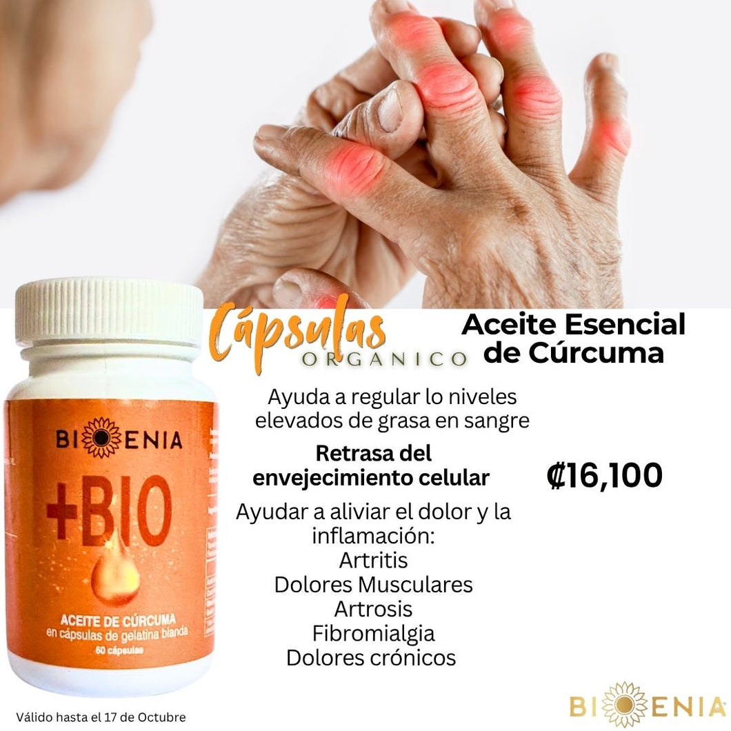 Capsulas de Aceite Esencial de Curcuma