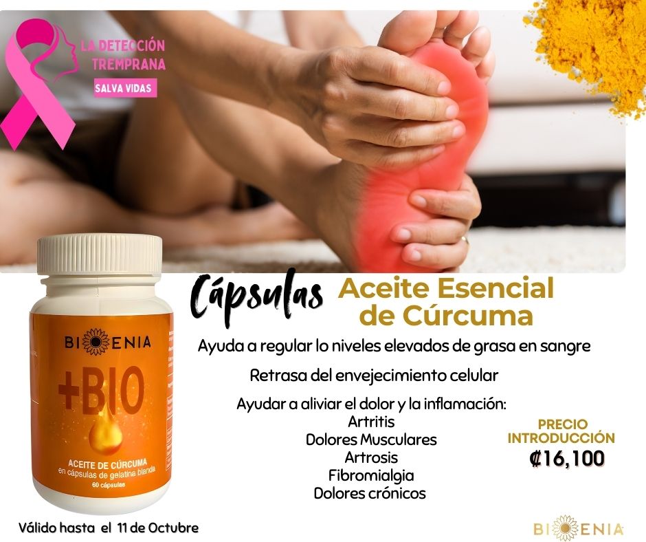 Capsulas de Aceite Esencial de Curcuma