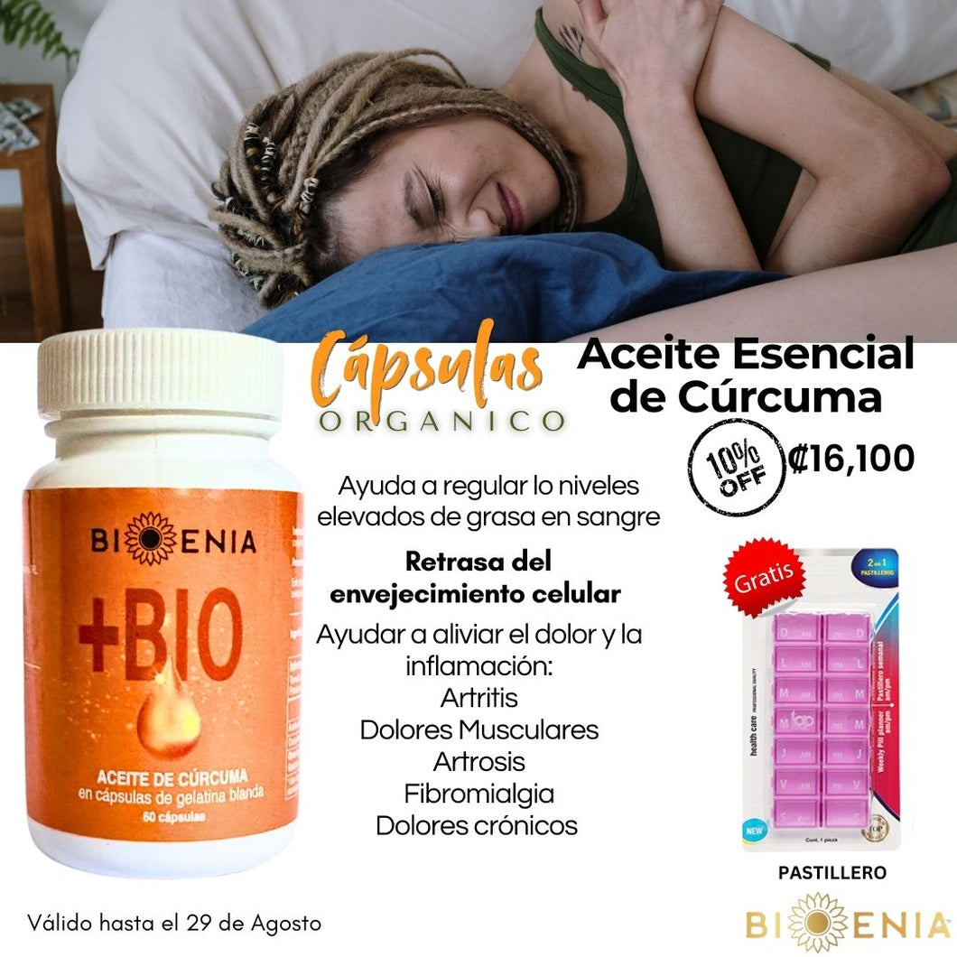 Capsulas de Aceite Esencial de Curcuma