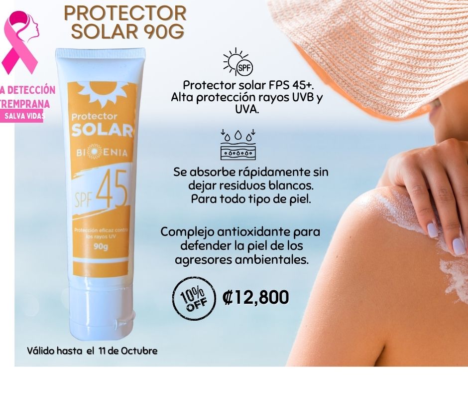 Protector solar BIO 90mg-10%Desc.