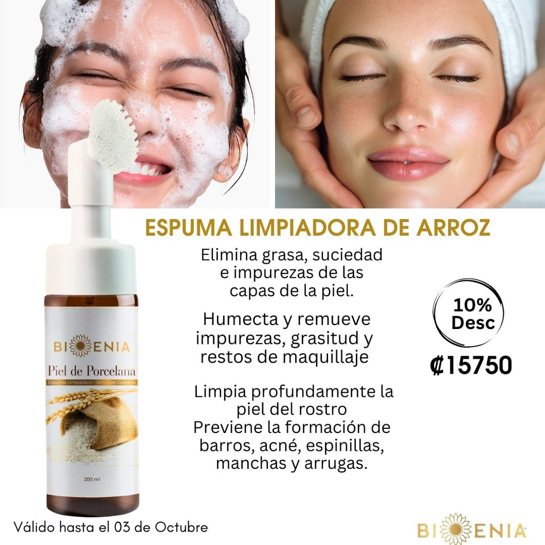 Espuma Limpiadora de Arroz 10% Desc