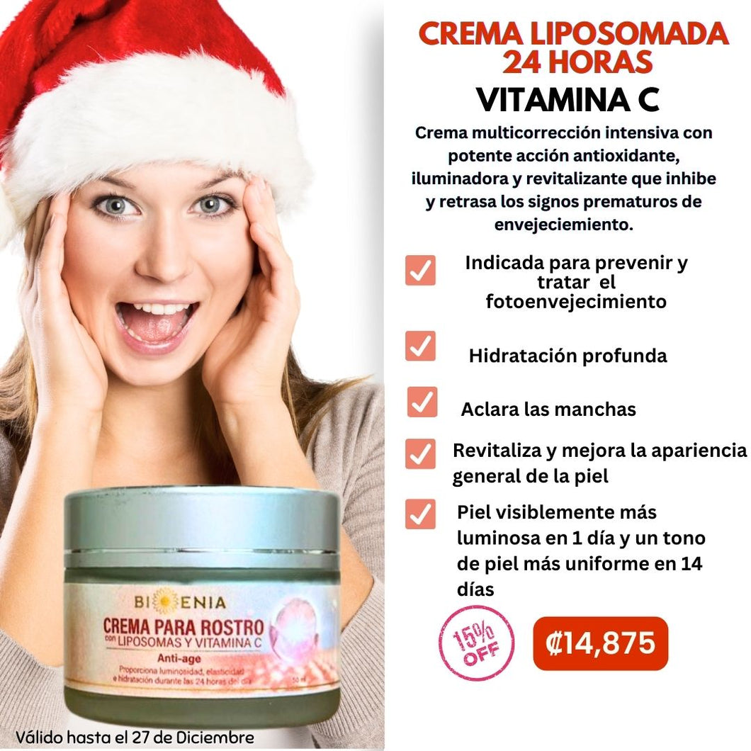 Crema Liposomada -Vitamina C- 24 Horas+15%Desc