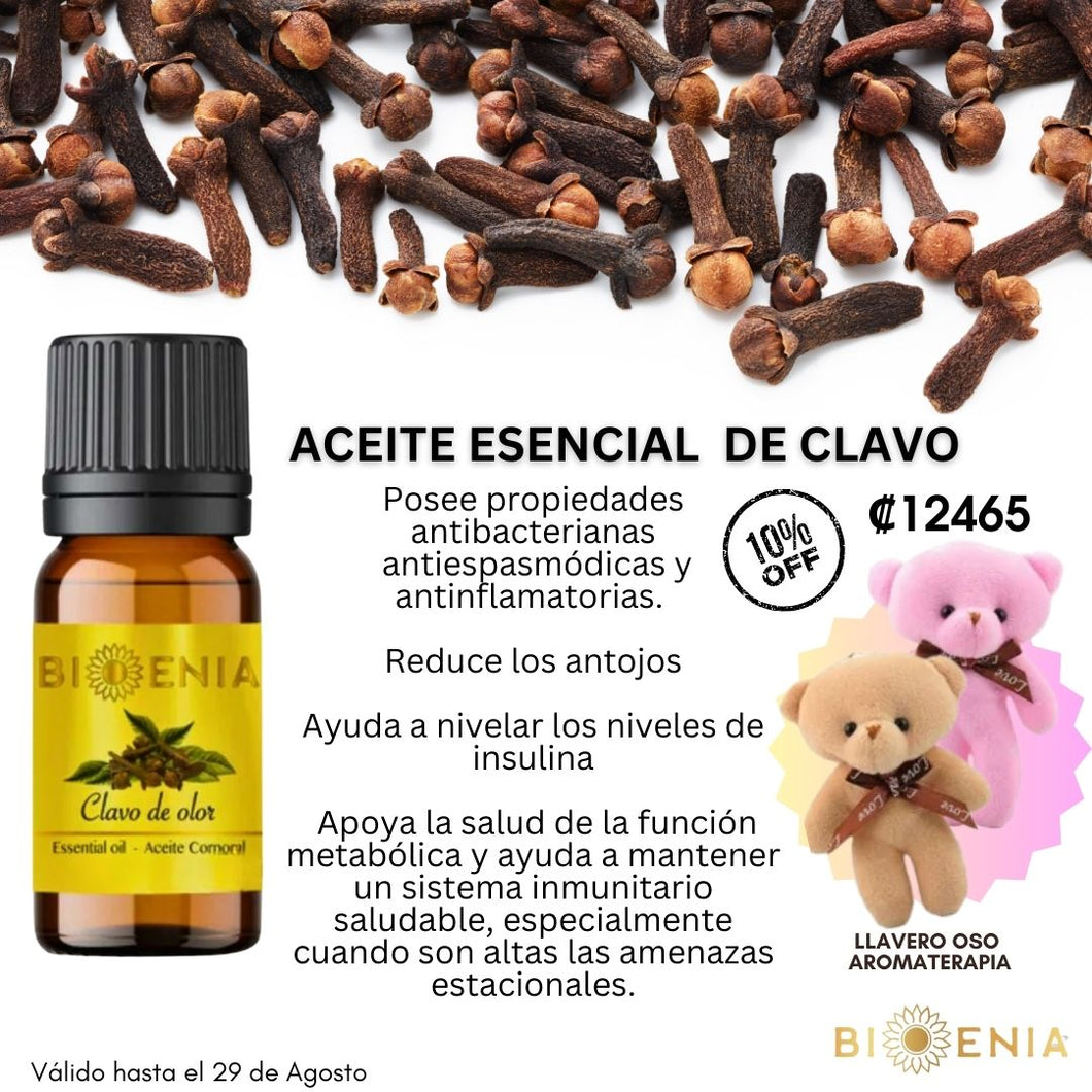 Aceite Esencial de Clavo de Olor (10ml) 10% Desc