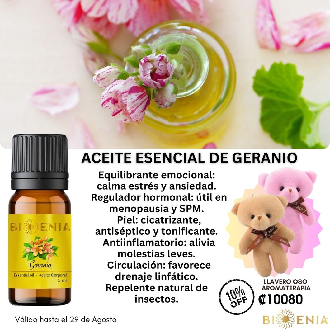 Aceite Esencial de Geranio 5ml 10%Desc.