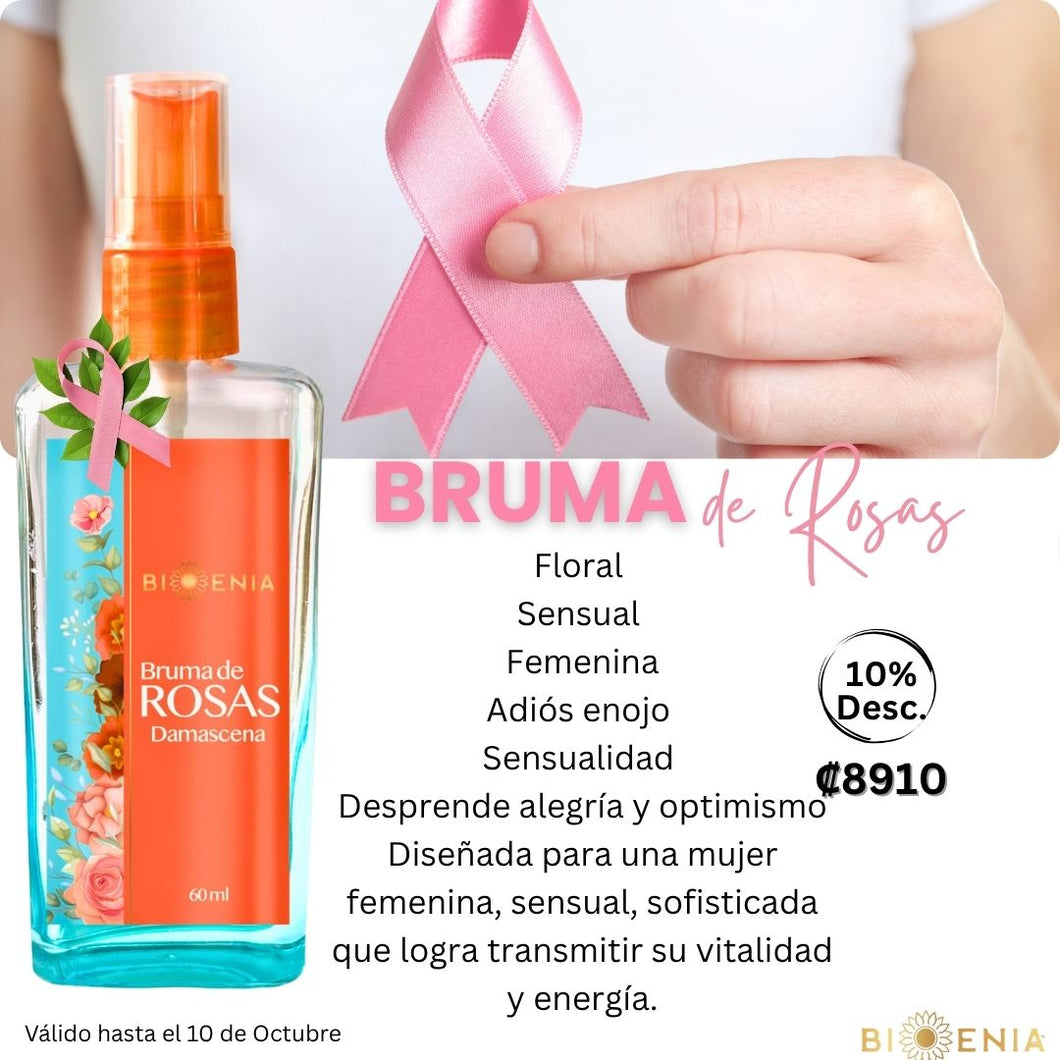 Bruma de Rosas Damascena con Gardenia y Orquideas 10%Desc