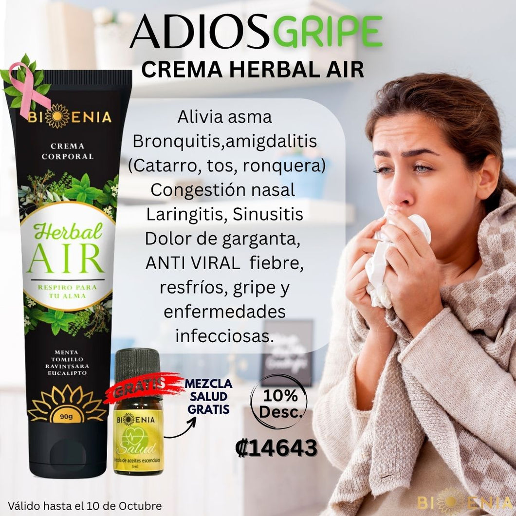 Crema Herbal Air +  Mezcla Salud 5ml 10% Desc