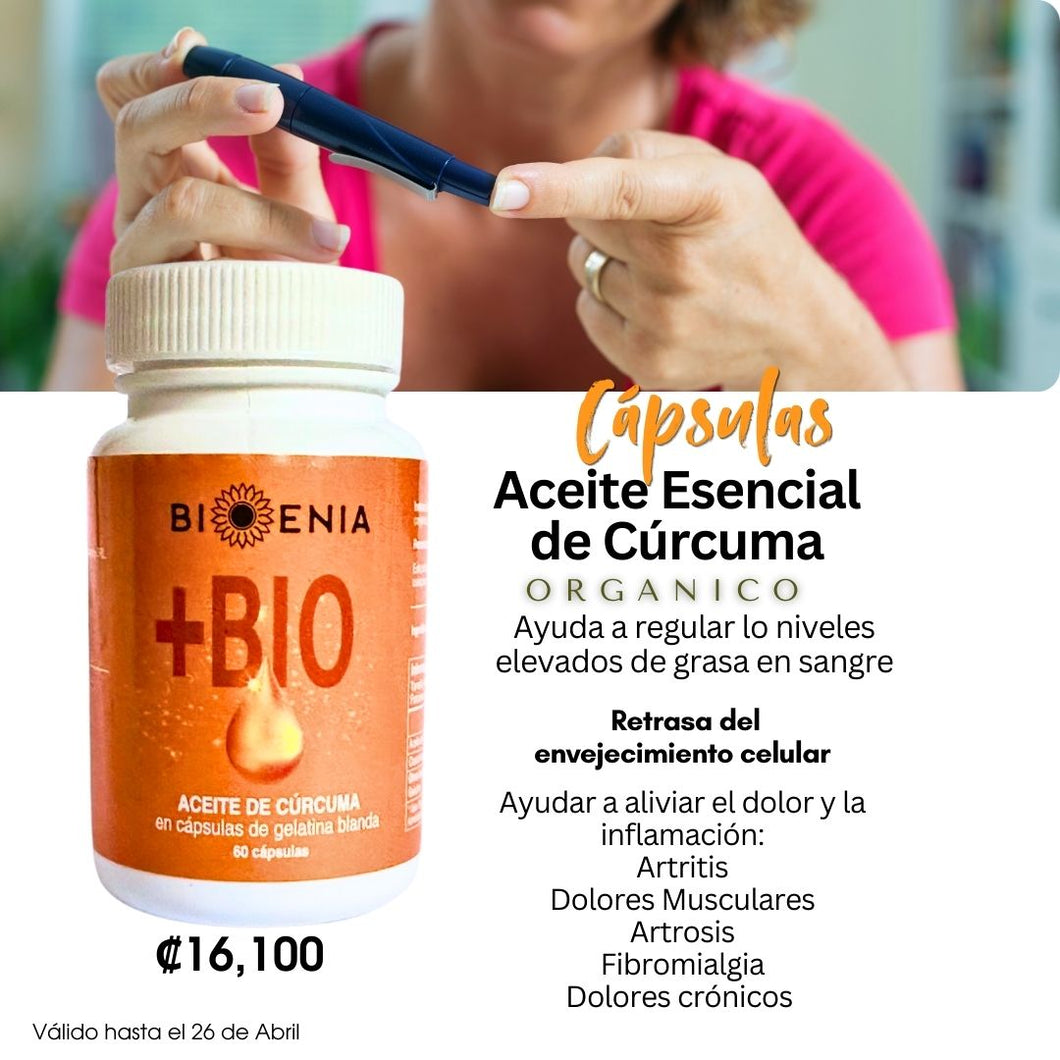 Capsulas de Aceite Esencial de Curcuma