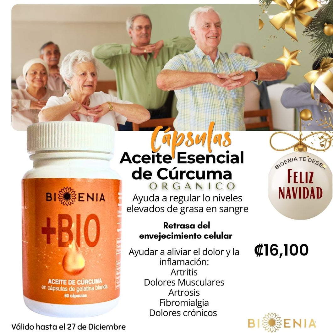 Capsulas de Aceite Esencial de Curcuma