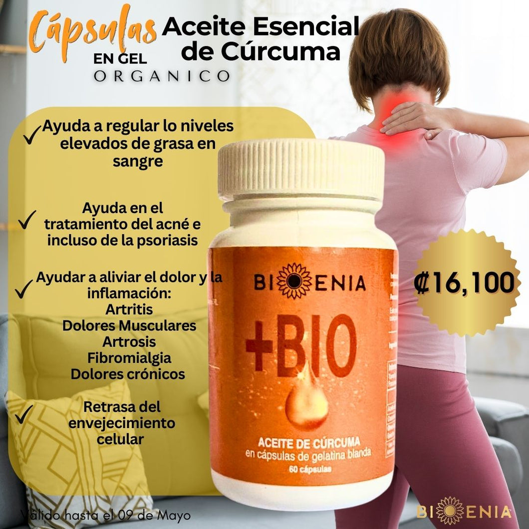 Capsulas de Aceite Esencial de Curcuma