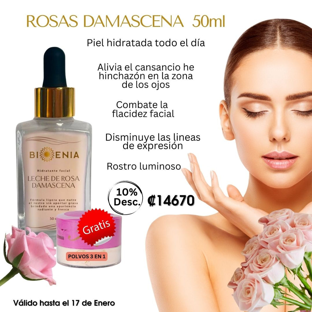 Leche de Rosas 50ml -10% Desc.