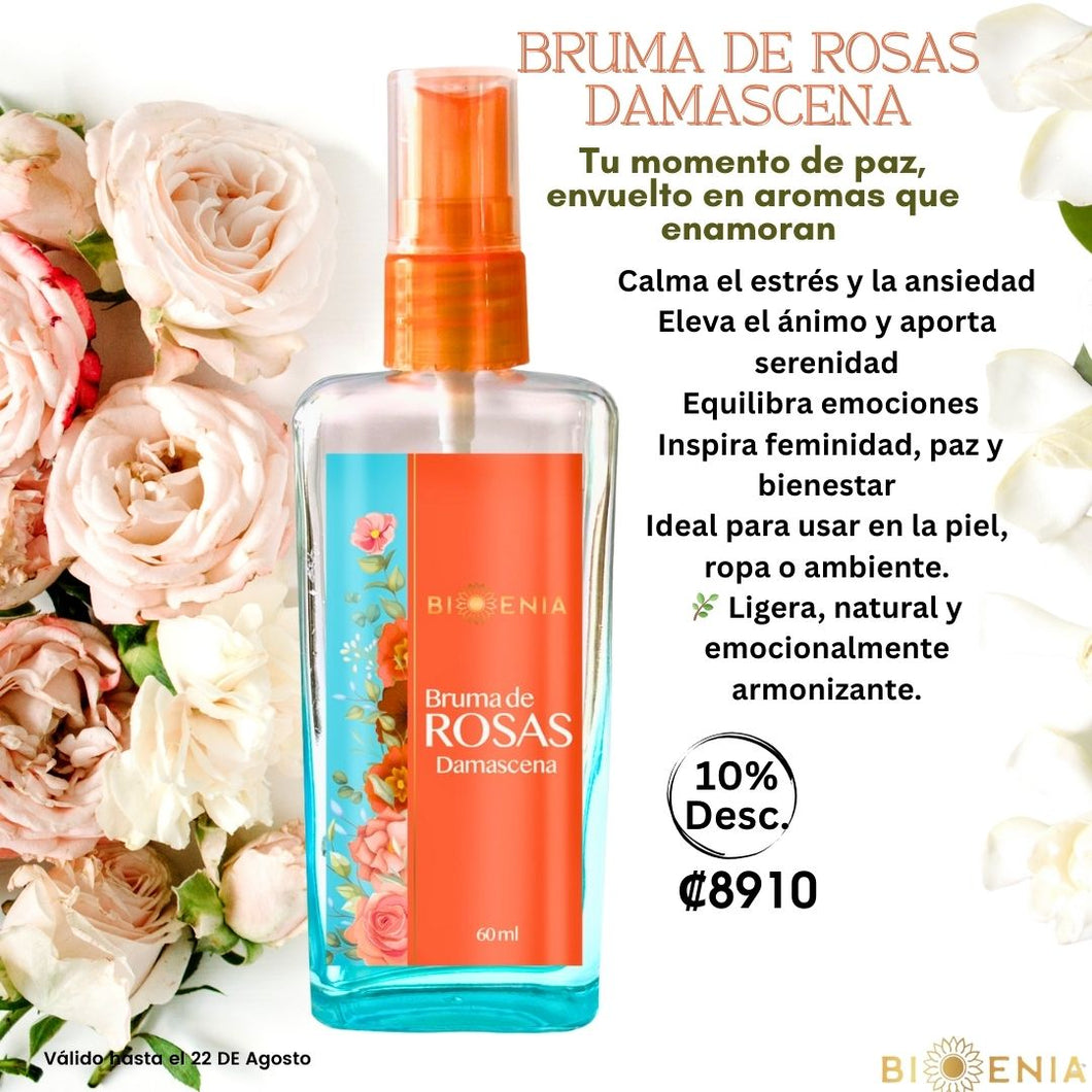 Bruma de Rosas Damascena con Gardenia y Orquideas 10%Desc