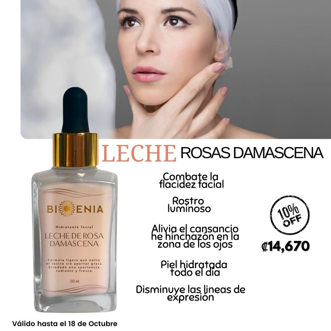 Leche de Rosas 50ml -10% Desc.