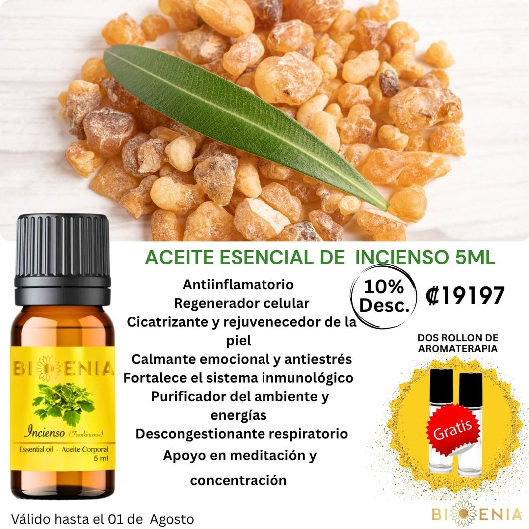 Aceite Esencial de Incienso (5ml) 10% Desc.