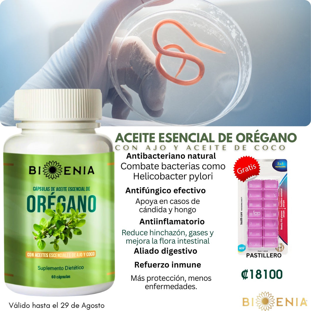 Capsulas de A.E de Orégano