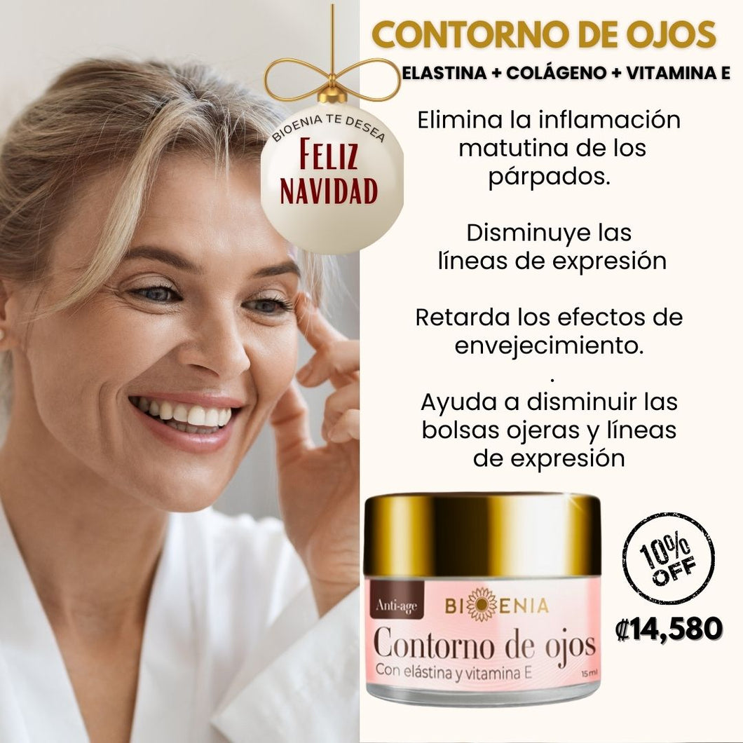 Contorno de Ojos Elastina + Colágeno + Vitamina E -10% Desc